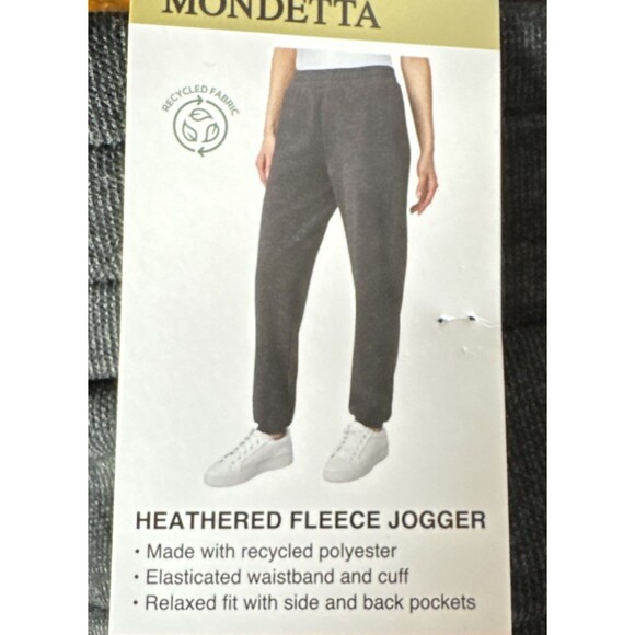 Mondetta Womens Size Large Heather Black Ultra-Soft Flowy Relaxed Pant - Picture 8 of 8